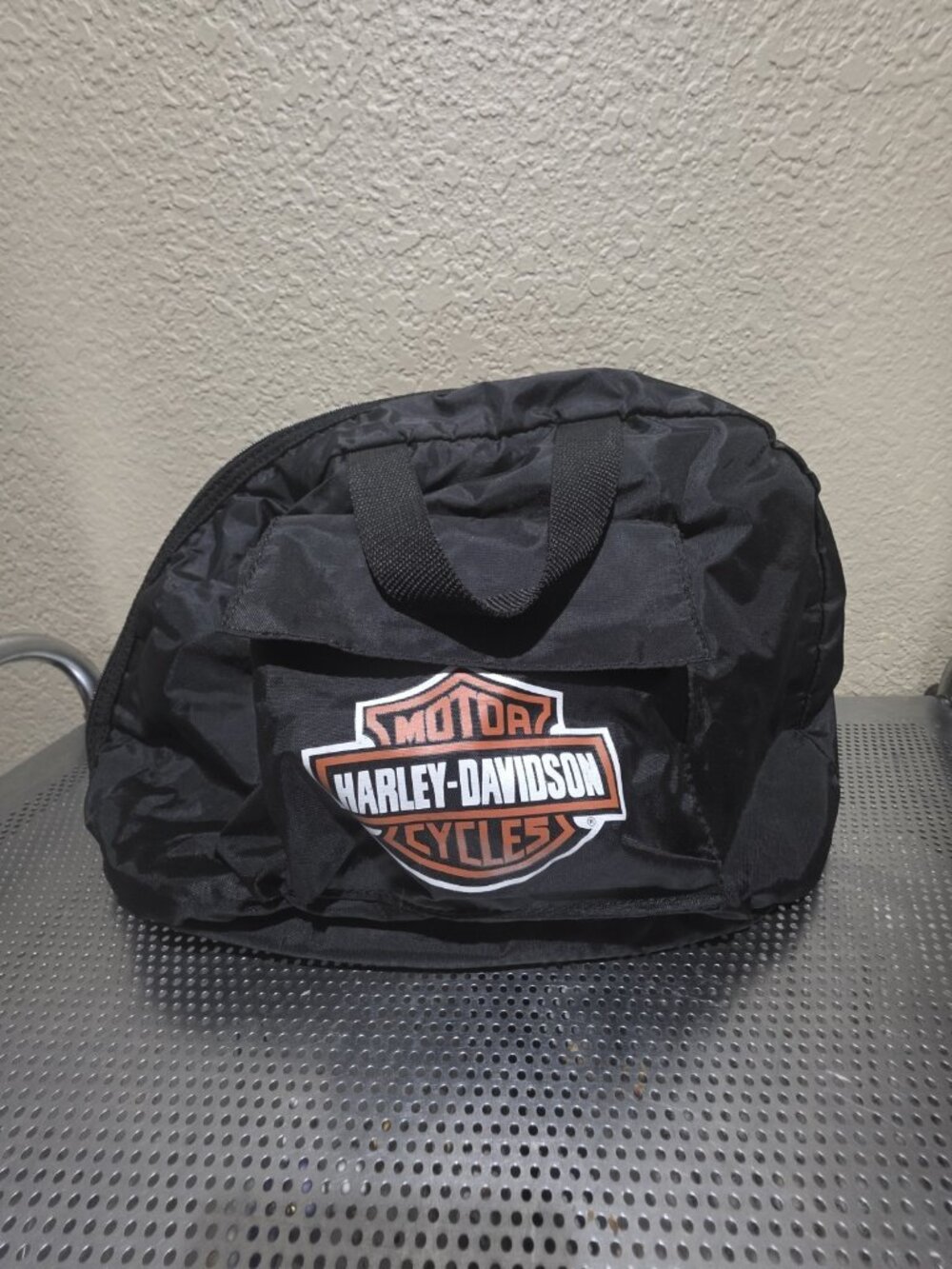 Harley Davidson Helmet Bag Black Sherpa Lined 100 Yr of Great Motorcycles